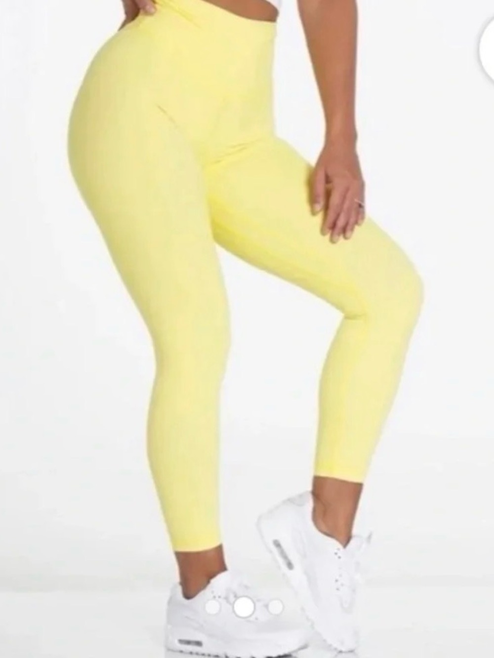 NVGTN Girls High-Waist Lemon Yellow Leggings